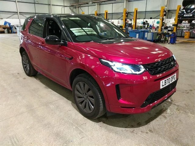 Compare Land Rover Discovery Sport R-dynamic Se LB70OPO Red