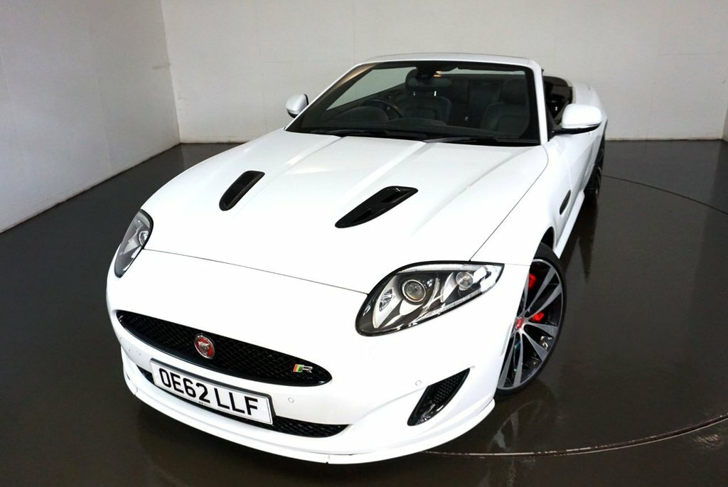 Compare Jaguar XKR 5.0 R Speed Pack 503 Bhp-superb OE62LLF White