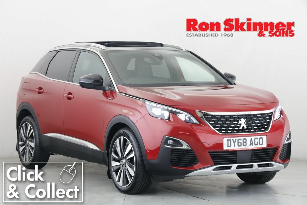 Compare Peugeot 3008 1.5 Bluehdi Ss Gt Line Premium 129 Bhp DY68AGO Red