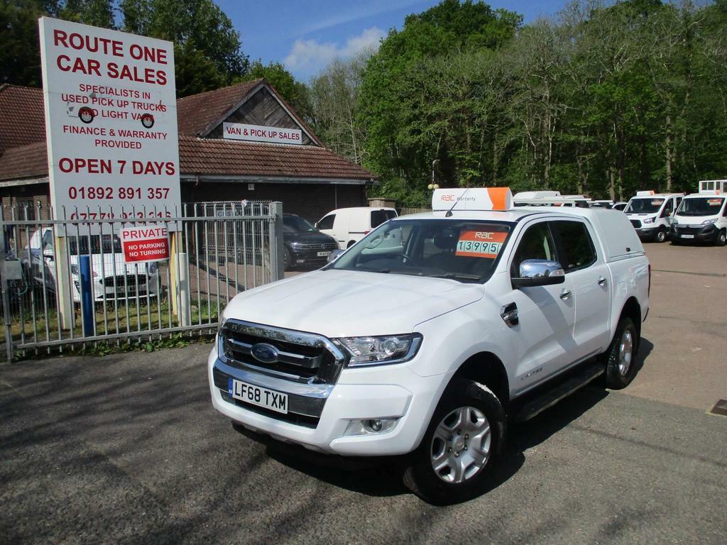 Compare Ford Ranger 2.2 Tdci Limited 1 4Wd Euro 5 Ss LF68TXM White