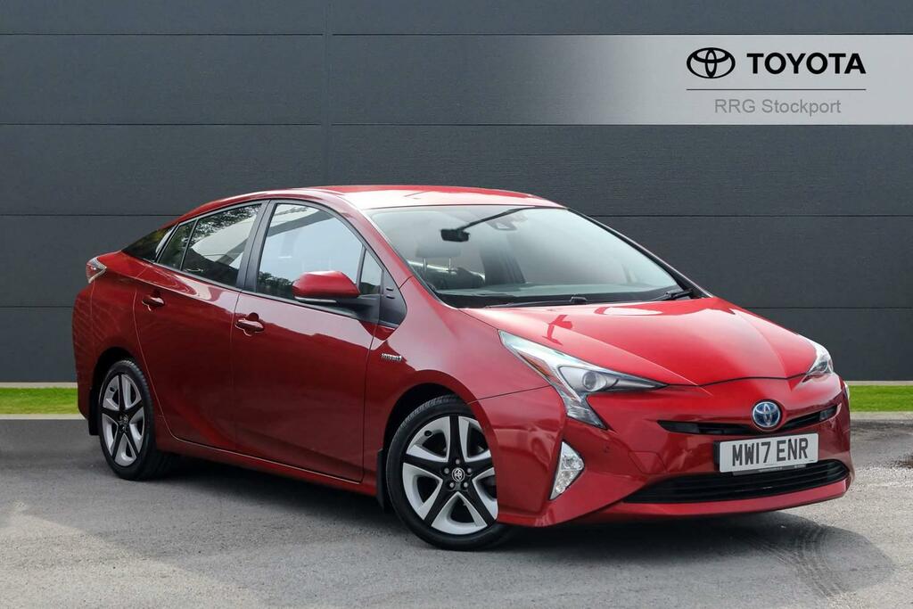 Compare Toyota Prius 1.8 Vvt-h Excel Cvt Euro 6 Ss 15In Alloy MW17ENR Red
