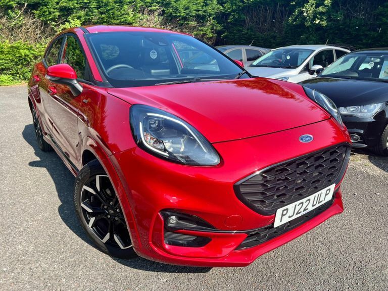 Compare Ford Puma 1.0T Ecoboost Mhev St-line X Euro 6 Ss PJ22ULP Red