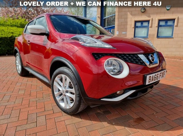 Compare Nissan Juke 1.2 N-connecta Dig-t 115 Bhp BA66FXF Red