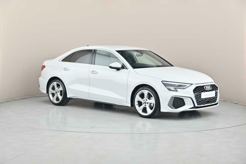 Compare Audi A3 S Line 30 Tfsi 110 Ps S Tronic CV23YMX White