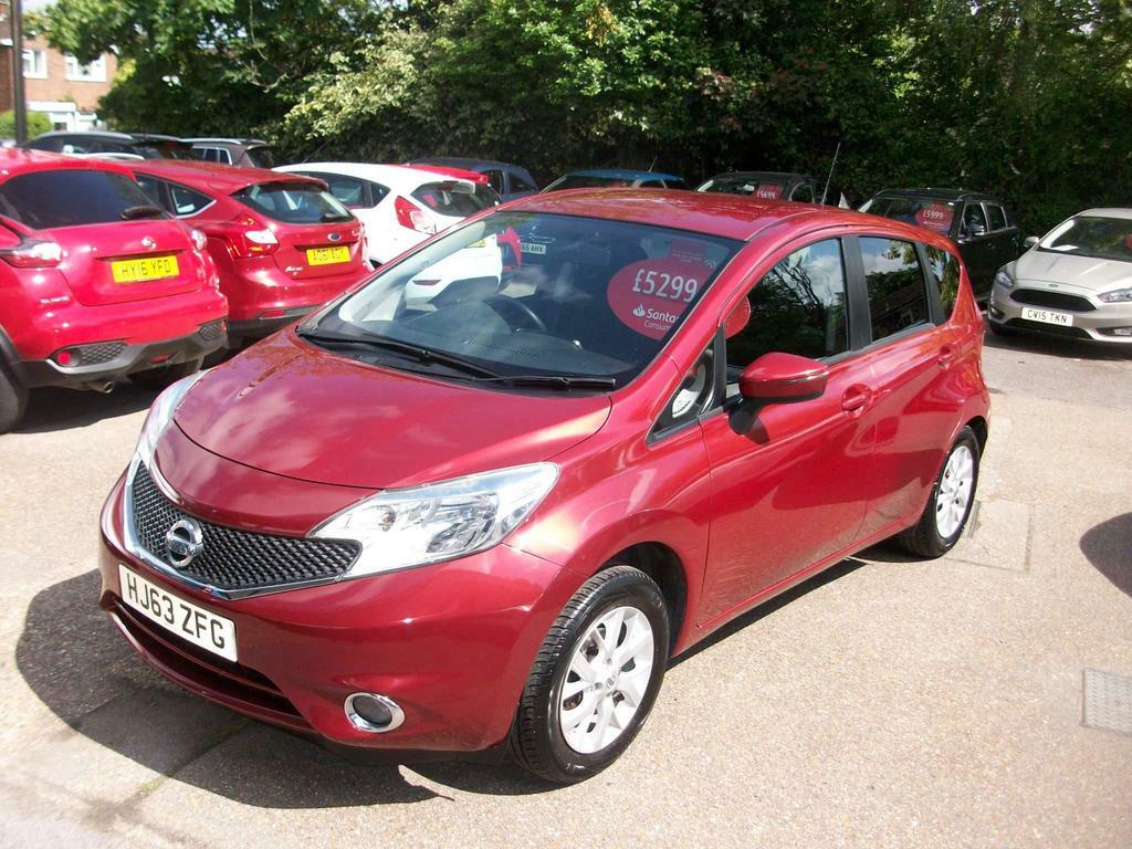 Compare Nissan Note 1.2 12V Acenta Euro 5 Ss HJ63ZFG Red