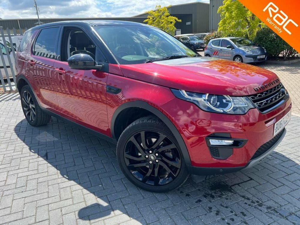 Compare Land Rover Discovery Sport Td4 Hse Black BU67LGY Red
