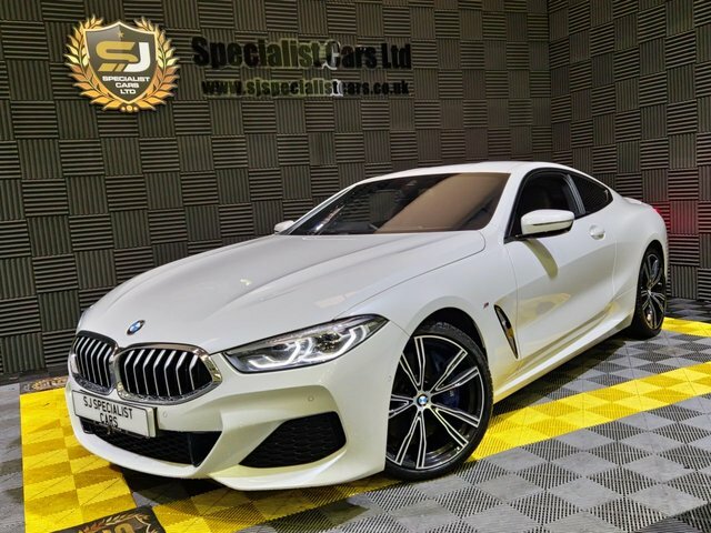 BMW 8 Series Coupe White #1