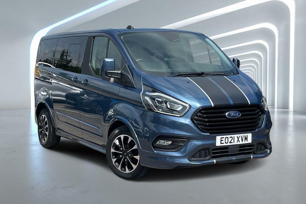 Compare Ford Tourneo Custom 2.0 Ecoblue 185Ps Low Roof 8 Seater Sport EO21XVM Blue