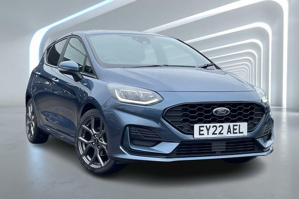Compare Ford Fiesta 1.0 Ecoboost Hybrid Mhev 125 St-line EY22AEL Blue