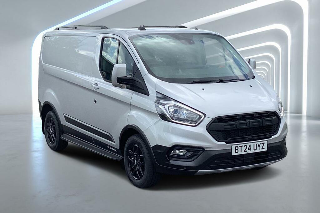 Compare Ford Transit Custom 2.0 Ecoblue 130Ps Low Roof Trail Van BT24UYZ Silver