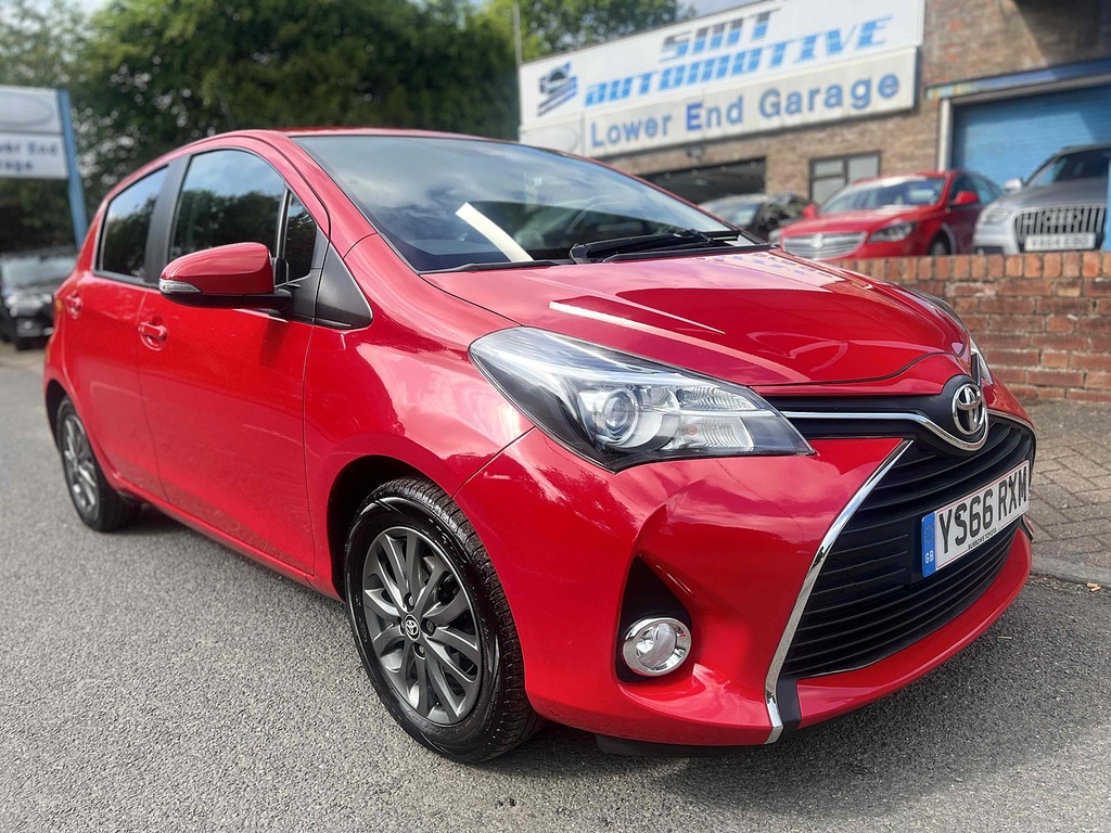 Compare Toyota Yaris 1.3 Dual Vvt-i Icon Tokyo Red Hatchback YS66RXM Red