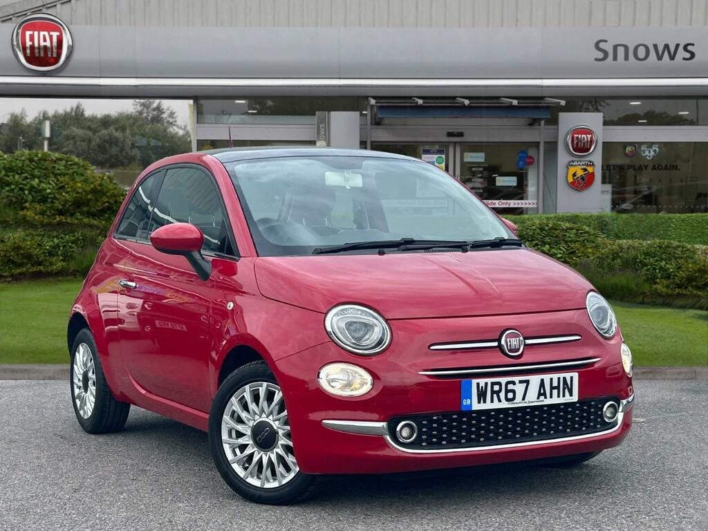 Compare Fiat 500 1.2 Lounge Euro 6 Ss WR67AHN Red