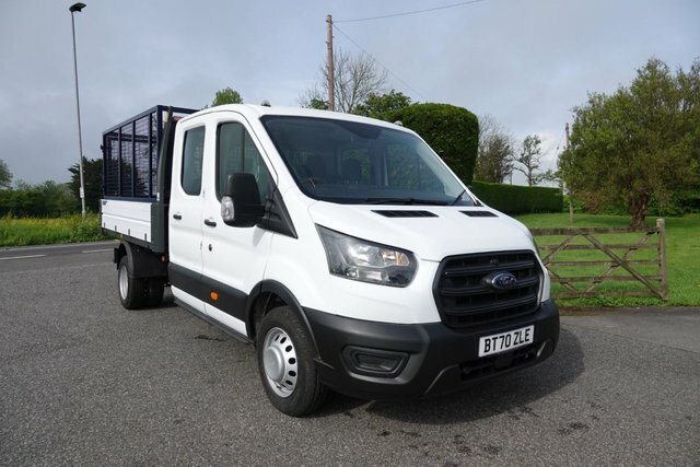 Ford Transit Custom 350 Leader L3 Lwb Double Cab Cage Tipper Drw 2.0 E White #1