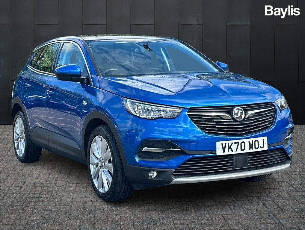 Compare Vauxhall Grandland X 1.2 Turbo Elite Nav 8 Speed VK70WOJ Blue