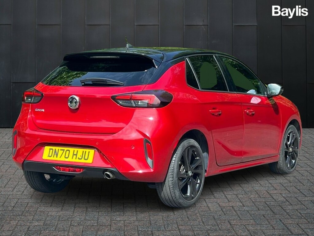 Compare Vauxhall Corsa 1.2 Turbo Sri Premium DN70HJU Red