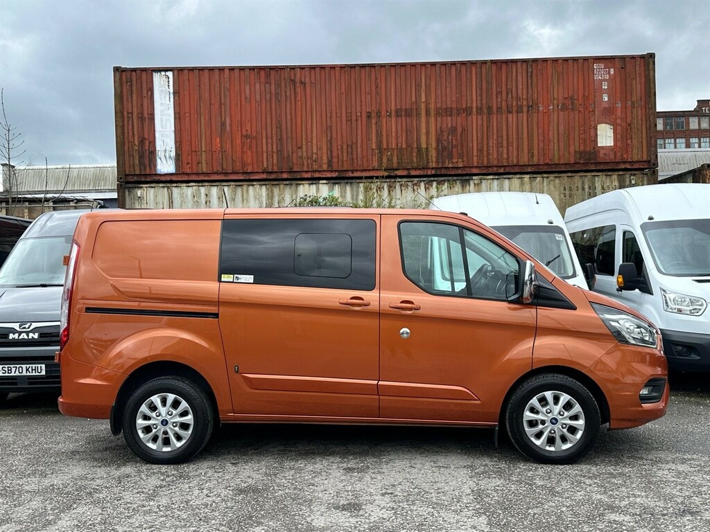 Compare Ford Transit Custom 2.0 300 Ecoblue Limited Crew Van L1 H1 Euro 6 HG19YUF Orange