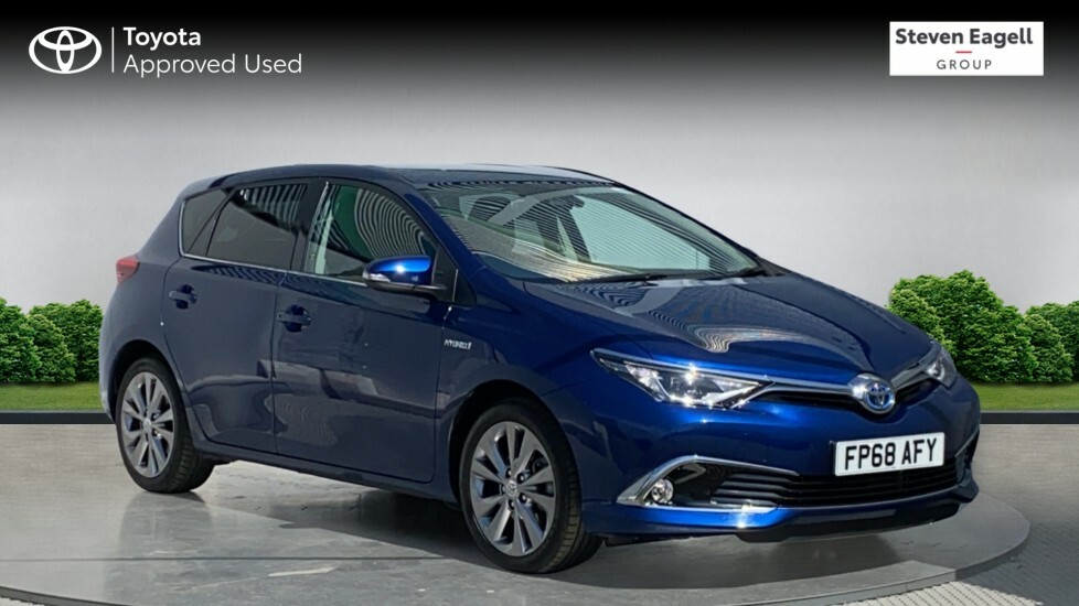 Compare Toyota Auris 1.8 Vvt-h Excel Cvt Euro 6 Ss FP68AFY Blue