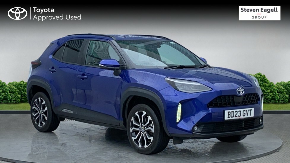 Compare Toyota Yaris Cross 1.5 Vvt-h Design E-cvt Euro 6 Ss BD23GVT Blue