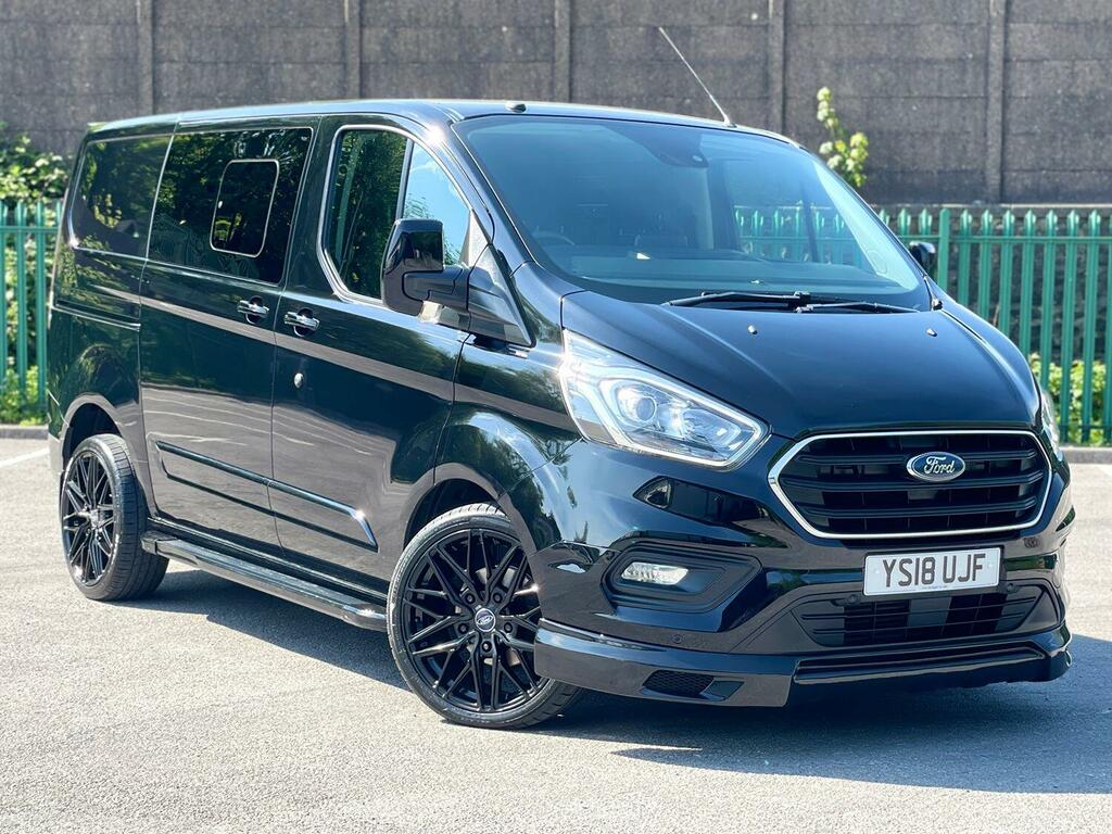 Ford Transit Custom Double Cab Van 2.0 320 Ecoblue Limited 2018 Black #1