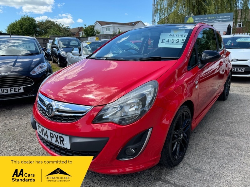Compare Vauxhall Corsa Limited Edition CV14PXR Red