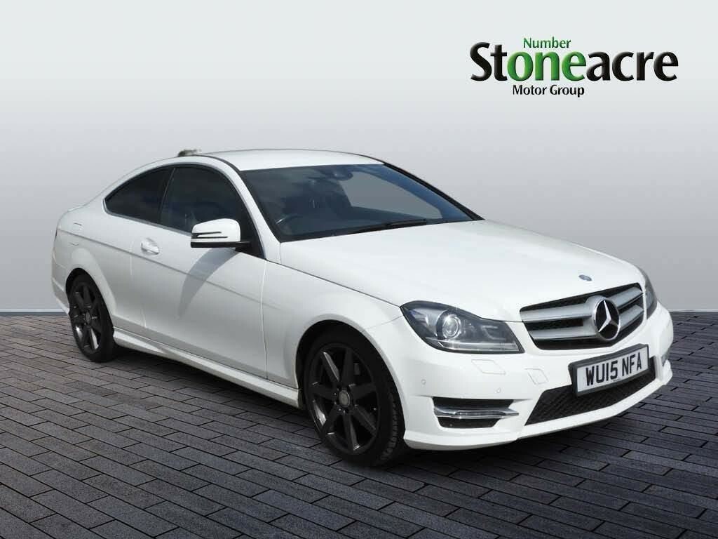 Compare Mercedes-Benz C Class 1.6 C180 Amg Sport Edition Coupe WU15NFA White