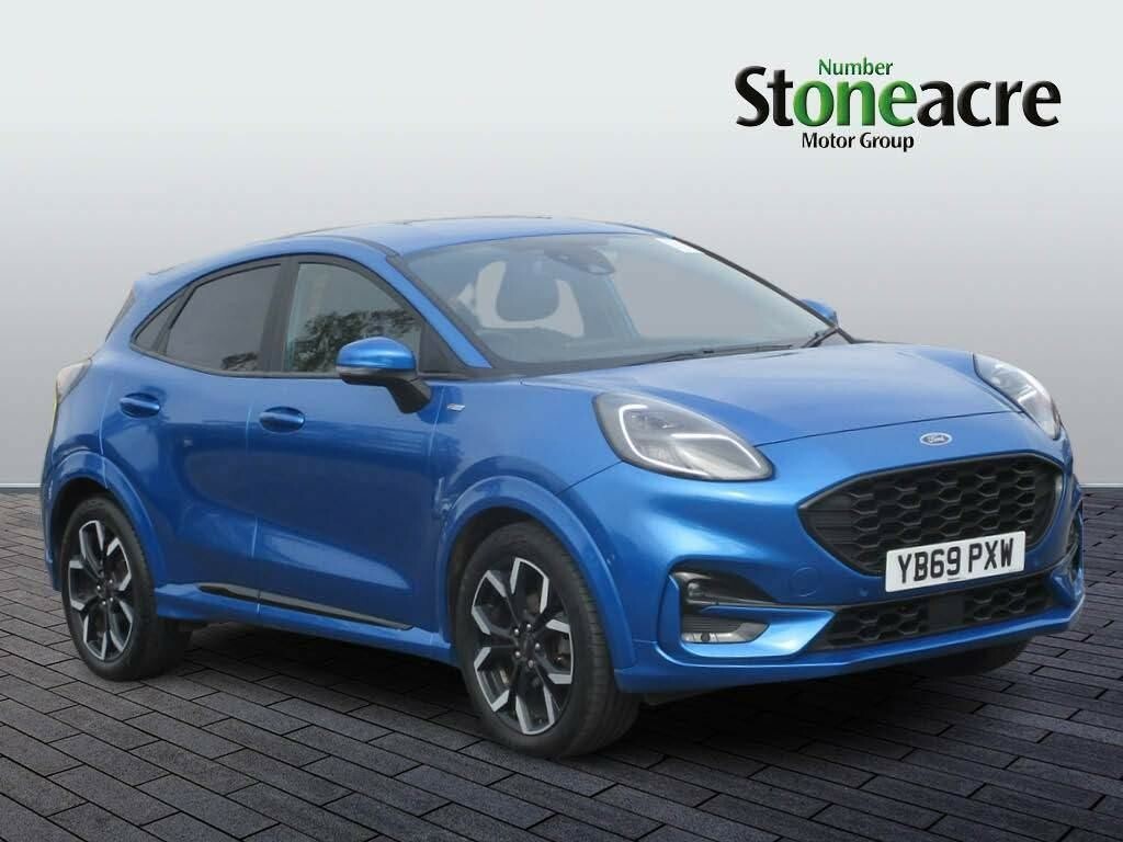 Compare Ford Puma 1.0T Ecoboost Mhev St-line X First Edition Euro 6 YB69PXW Blue