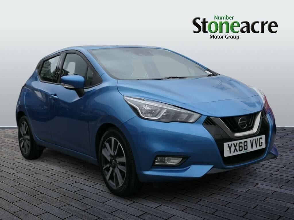 Compare Nissan Micra 0.9 Ig-t Acenta Limited Edition Euro 6 Ss YX68VVG Blue
