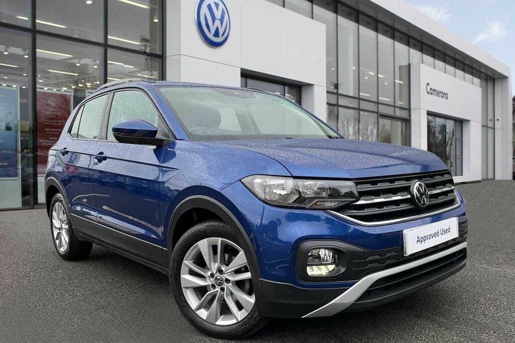 Compare Volkswagen T-Cross 1.0 Tsi 110Ps Se Sold New By Camerons, 1 Owner SR71DGU Blue