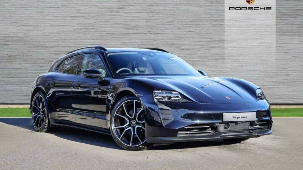 Compare Porsche Taycan 4S Sport Turismo 2024 BT73KNF Black