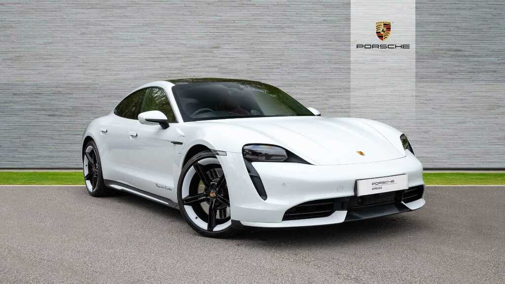 Compare Porsche Taycan 500Kw Turbo 93Kwh MB21EJE White