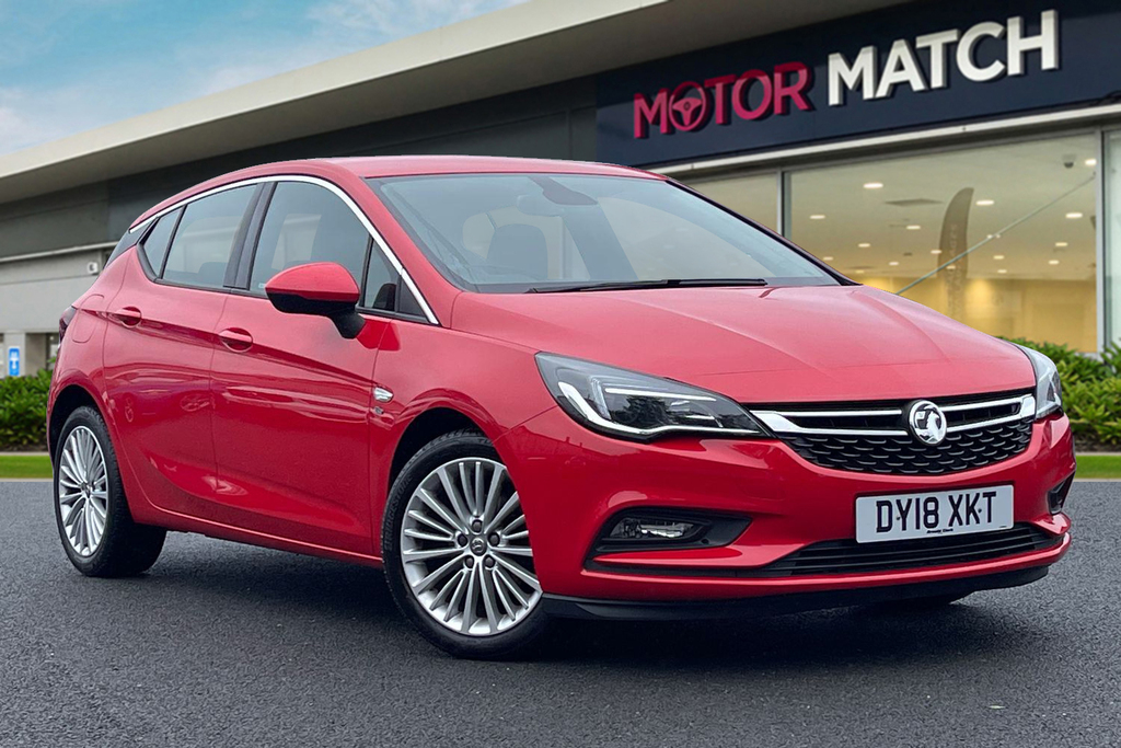 Compare Vauxhall Astra 1.4I Turbo Elite Euro 6 DY18XKT Red