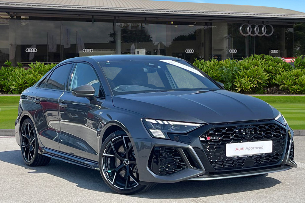 Compare Audi RS3 Rs 3 Saloon Carbon Black 400 Ps S Tronic MT23VRU Grey