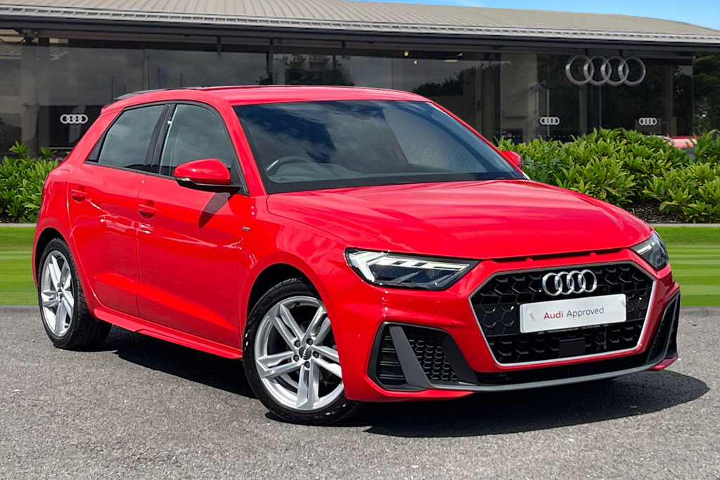 Compare Audi A1 S Line 25 Tfsi 95 Ps S Tronic GJ70YSD Red