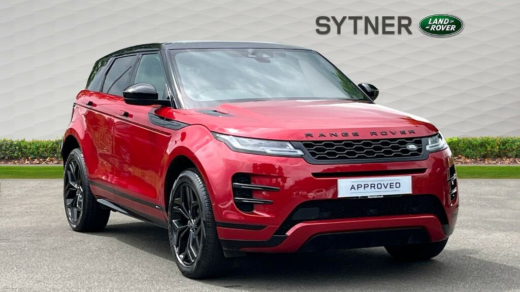 Compare Land Rover Range Rover Evoque 1.5 P300e R-dynamic Hse OY70YCJ Red