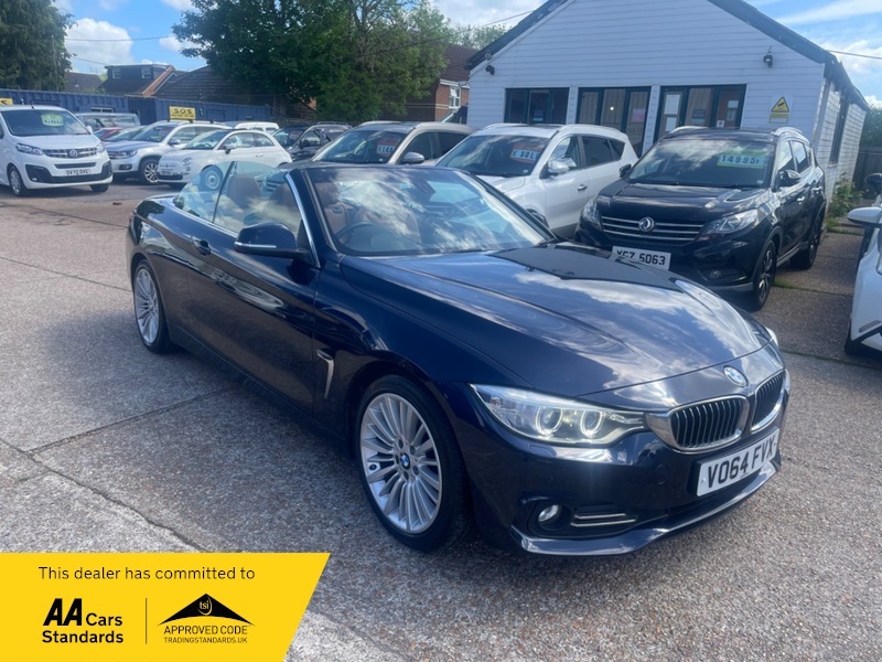Compare BMW 4 Series 2.0 420D Luxury Convertible VO64FVX Blue