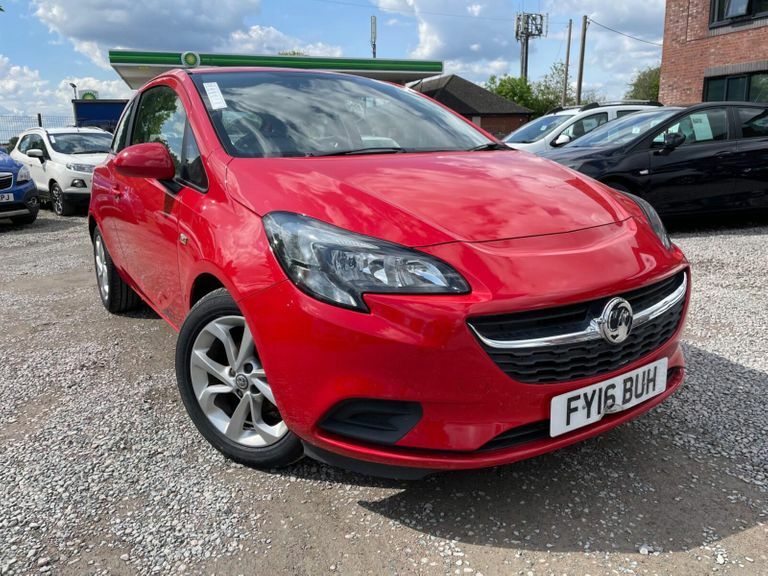 Compare Vauxhall Corsa 1.2I Sting Euro 6 FY16BUH Red