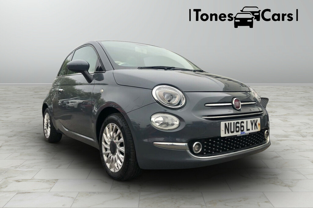Compare Fiat 500 1.2 Lounge Euro 6 Ss NU66LYK Grey