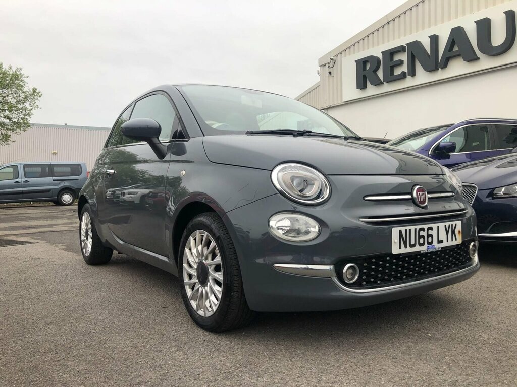 Compare Fiat 500 1.2 Lounge Euro 6 Ss NU66LYK Grey