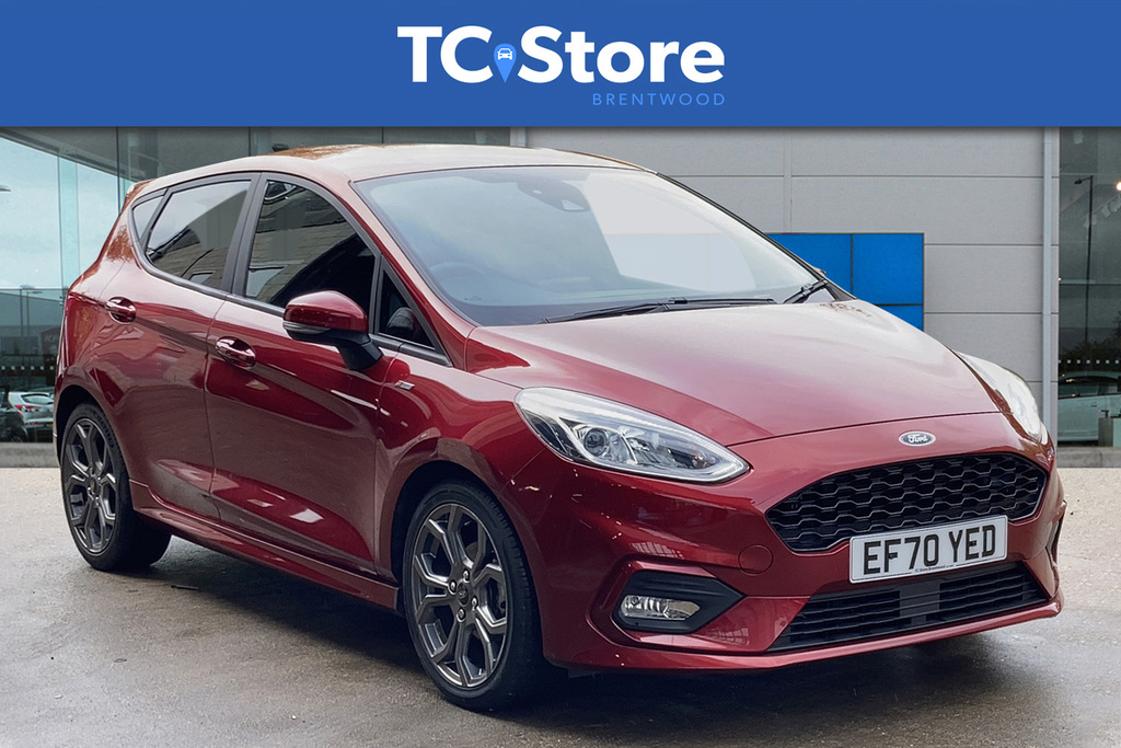 Compare Ford Fiesta 1.0T Ecoboost Mhev St Line Edition Hatchback P EF70YED Red