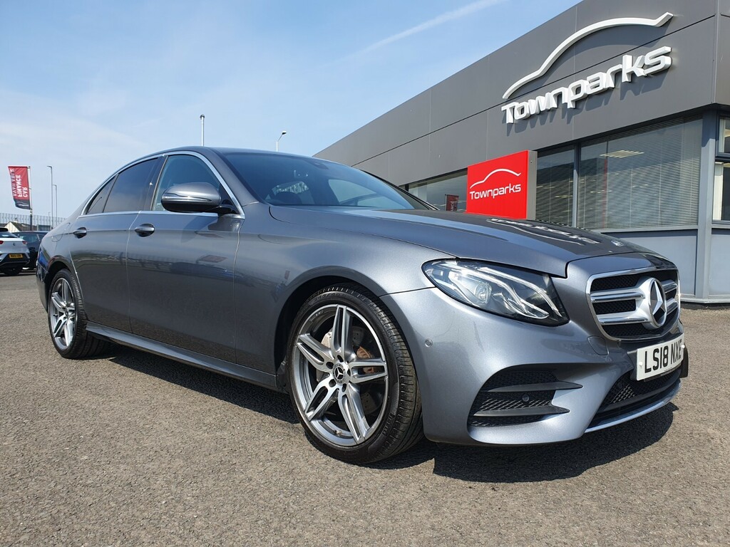 Compare Mercedes-Benz E Class E 220 D Amg Line Full Leather Heated Seats Sat Nav LS18NXE Grey