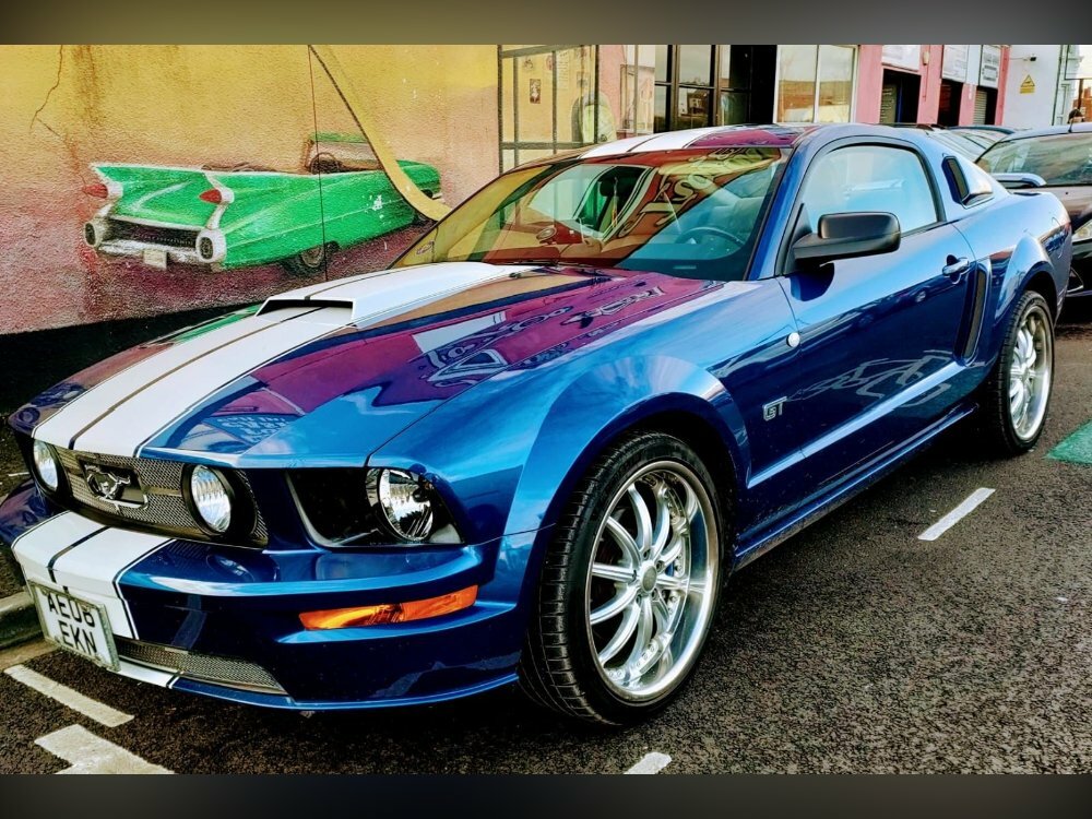 Ford Mustang Gt Blue #1