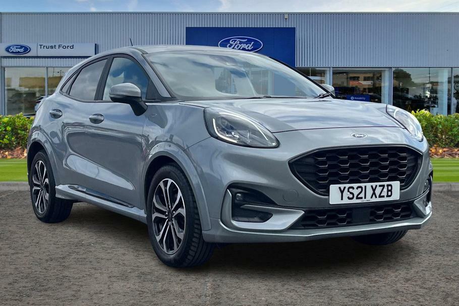 Compare Ford Puma 1.0 Ecoboost Hybrid Mhev St-line 5Dr- With Satelli YS21XZB Silver