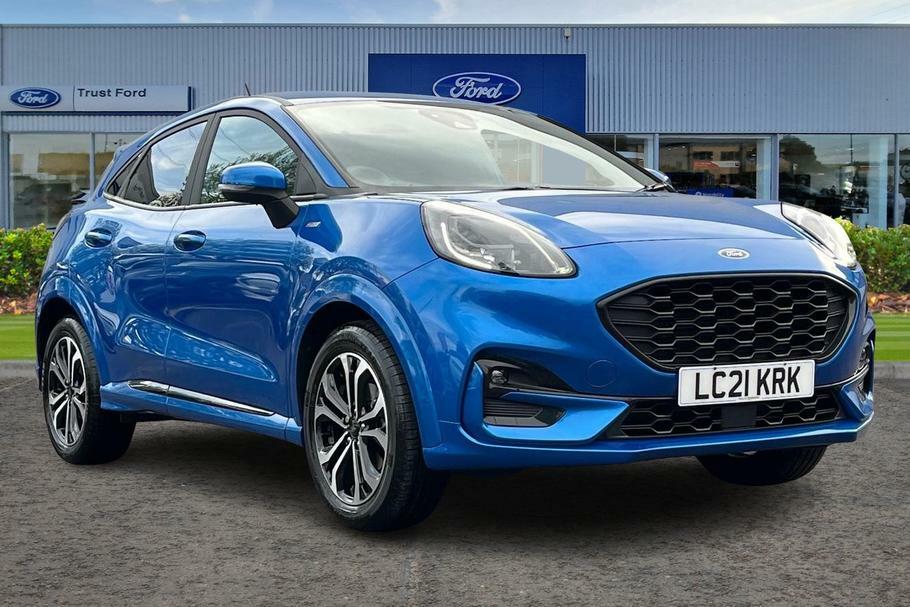 Compare Ford Puma 1.0L Ecoboost 125Ps St-line LC21KRK Blue