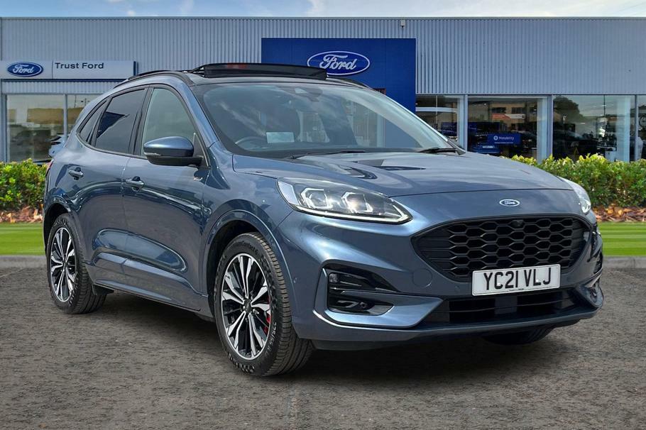 Compare Ford Kuga 2.5 Phev St-line X Cvt- With Drivers Assistanc YC21VLJ Blue