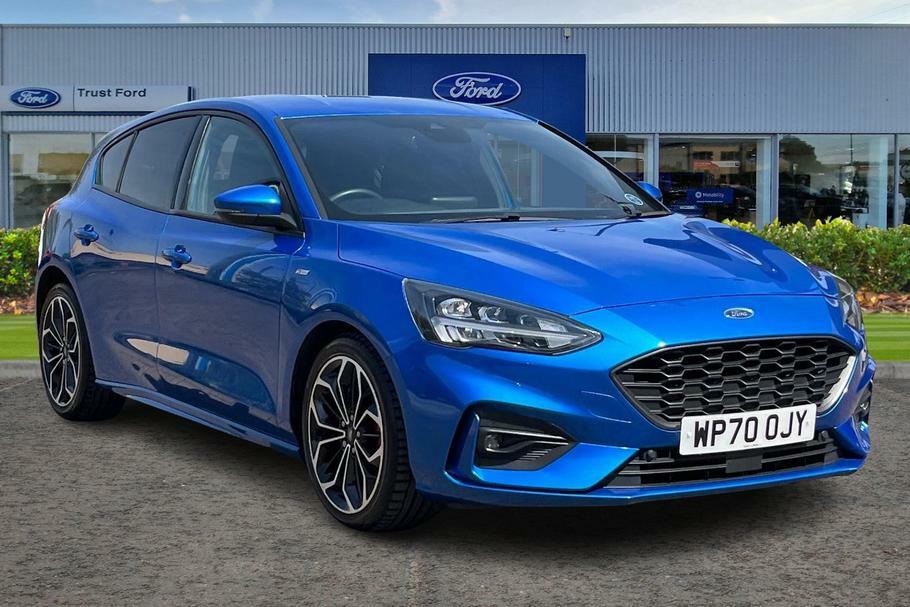 Compare Ford Focus 1.0 Ecoboost Hybrid Mhev 155 St-line X Edition WP70OJY Blue