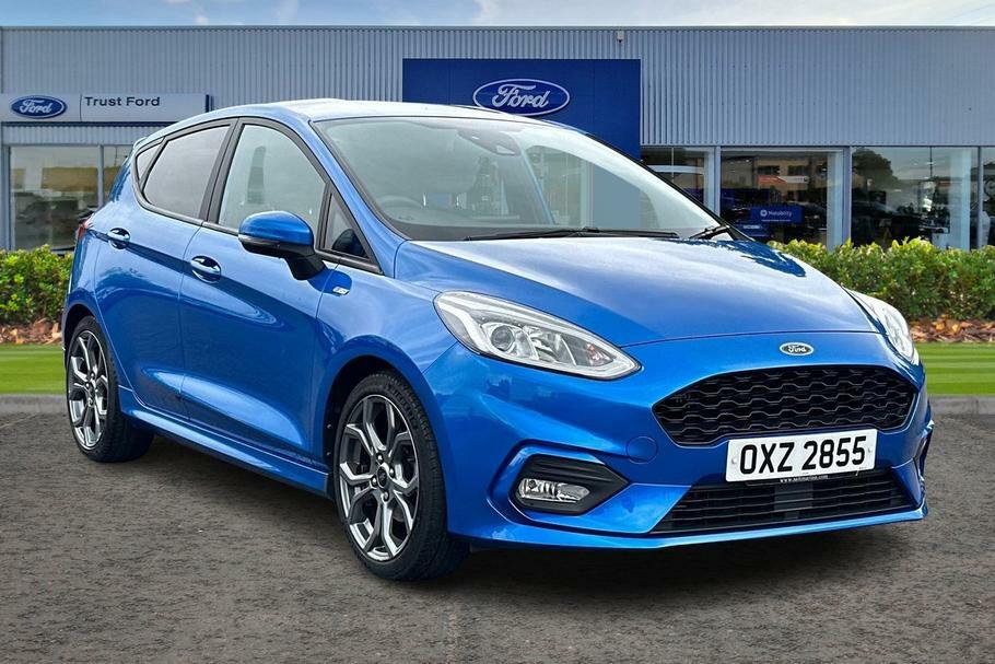 Compare Ford Fiesta 1.0 Ecoboost 95 St-line Edition - Sat Nav, Rea OXZ2855 Blue