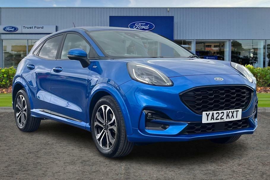 Compare Ford Puma 1.0 Ecoboost Hybrid Mhev St-line 5Dr- With Heated YA22KXT Blue