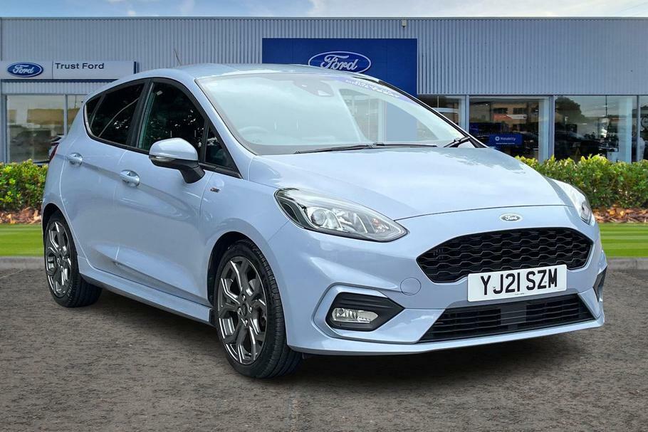 Compare Ford Fiesta St-line Edition 1.0 Mhev With Rear Sensors YJ21SZM Blue