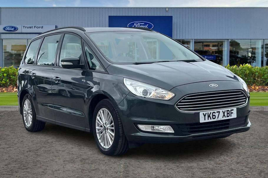 Compare Ford Galaxy 2.0 Tdci 150 Zetec Powershift- With Satellite YK67XBF Green
