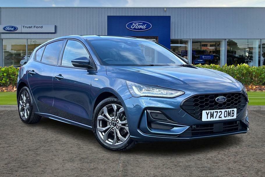 Compare Ford Focus 1.0 Ecoboost St-line Sync4 Navigation, Front YM72OMB Blue